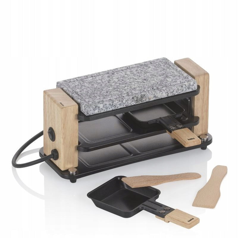 Raclette/Stone Bedretto Granite black 2 people 27,0x11,0x13,0cm