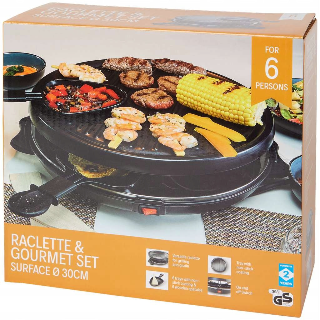Raclette electric grill Allbrand RG-127615 black 800 W Manufacturer code RG-127615