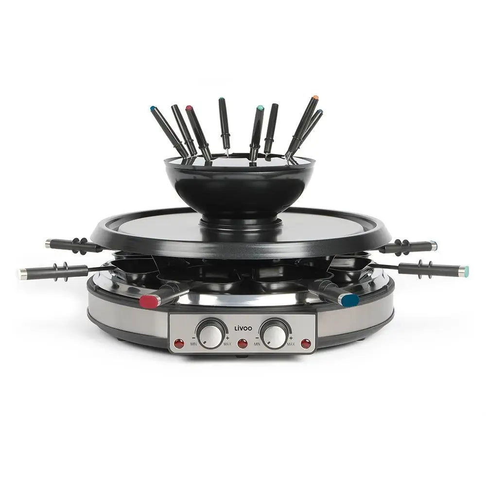 Raclette electric grill Livoo DOC265 silver/grey 1900 W
