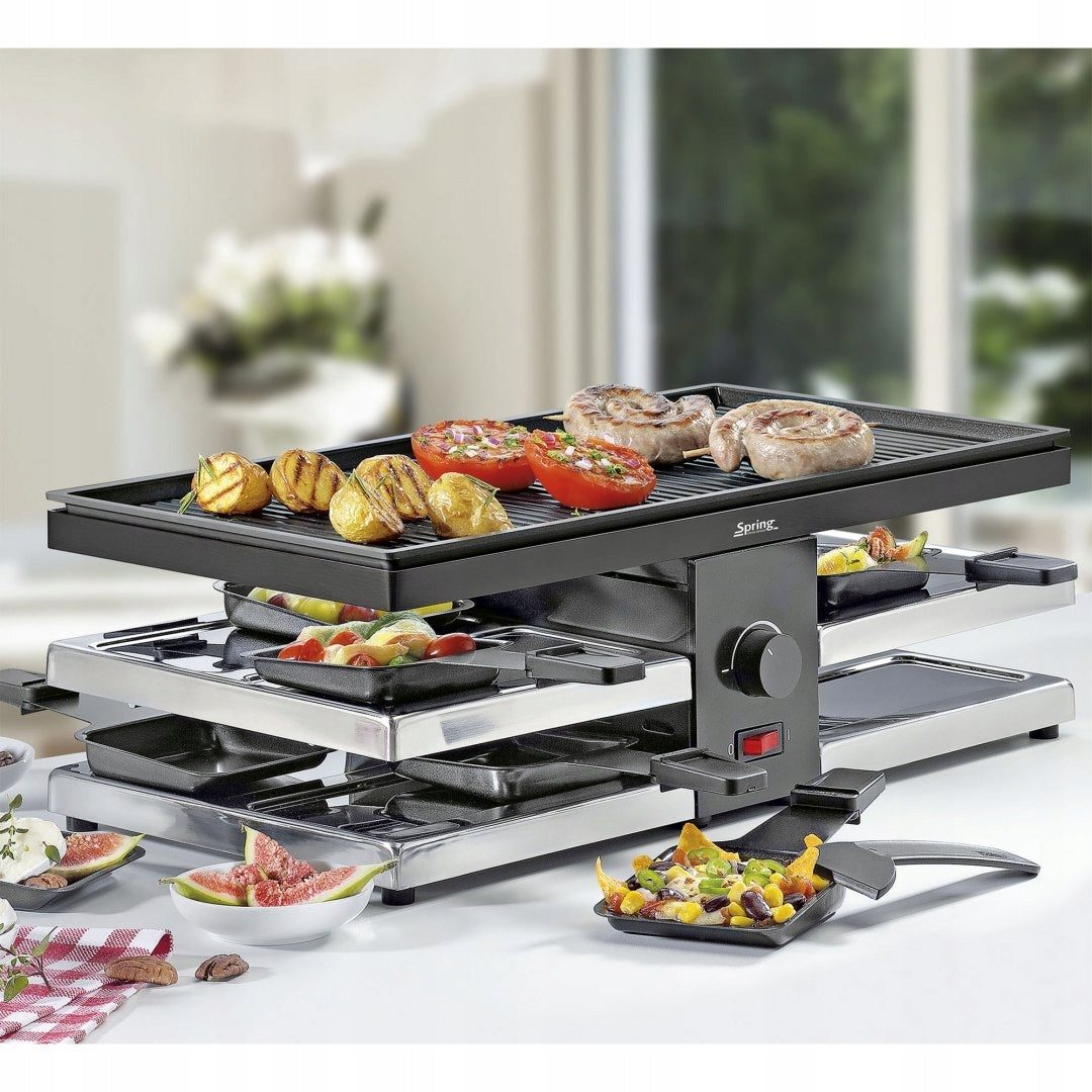 Raclette electric grill Spring RACLETTE8 FUN multicolor 1300 W Brand Spring