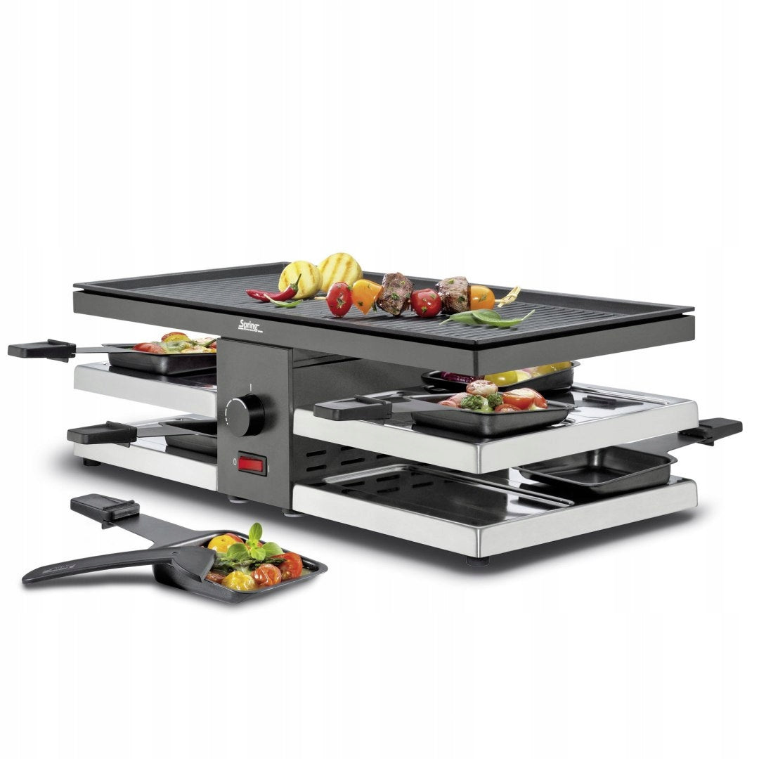 Raclette electric grill Spring RACLETTE8 FUN multicolor 1300 W