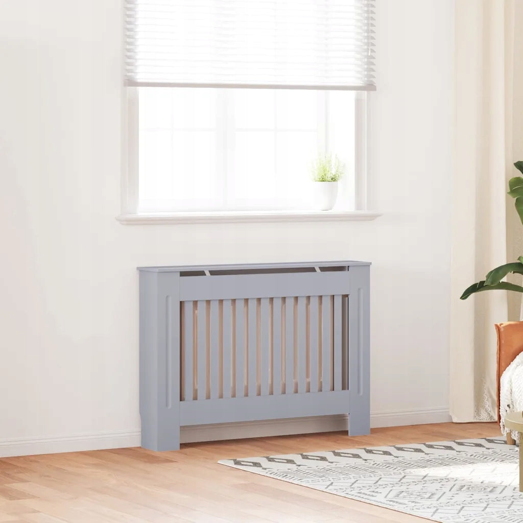 Radiator Cover 2 pcs Grey 112 x 19 x 81,5 cm Brand no brand