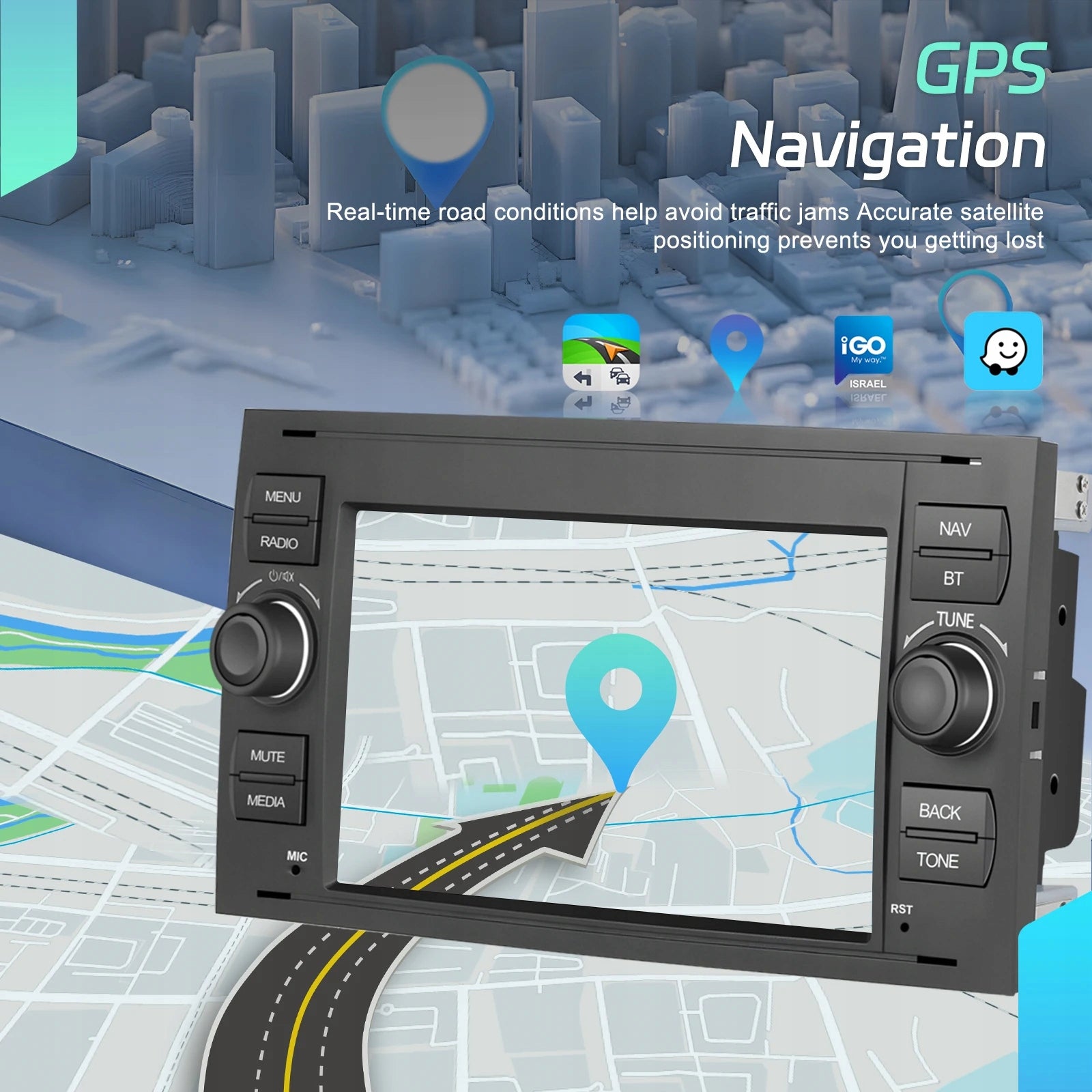 Radio ANDROID FORD Focus Kuga Fiesta Galaxy Fusion S-Max C-Max