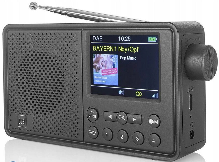 Radio Dual MCR 120 DAB+ FM RDS Bluetooth BUILT-IN BATTERY EQUALIZER