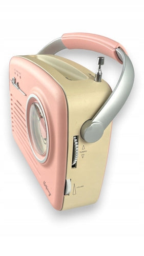 Radio Eltra Luiza retro pink USB/SD/MP3 battery Brand Eltra