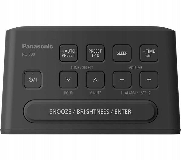 Radio FM Radio Clock Alarm Clock Panasonic RC-800EG-K Color black