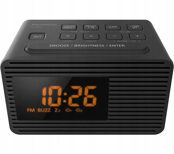 Radio FM Radio Clock Alarm Clock Panasonic RC-800EG-K