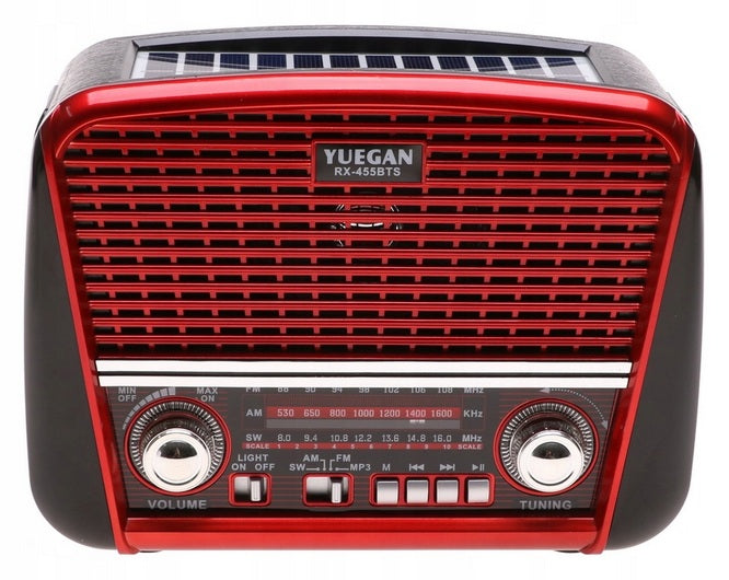 Radio Retro Kitchen SOLAR Bluetooth Speaker FLASHLIGHT Solar USB MP3