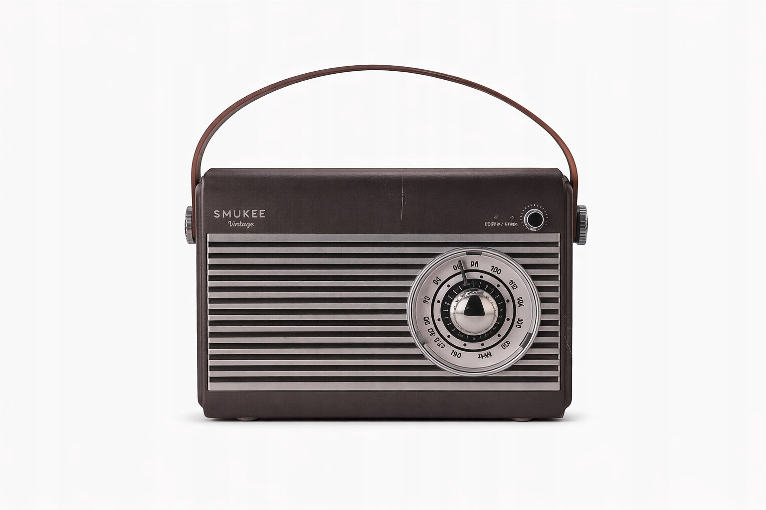 Radio With Bluetooth Speaker 5V AUX USB-C Black Smukee Vintage