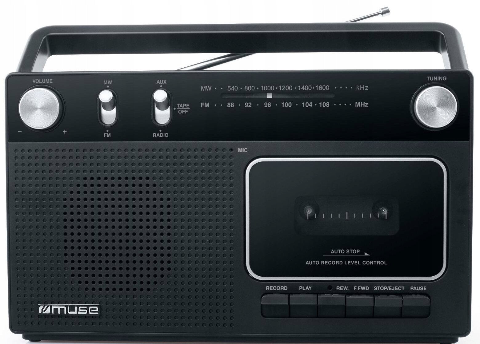 Radio magnetophone MUSE M-152 RC Black Brand Muse