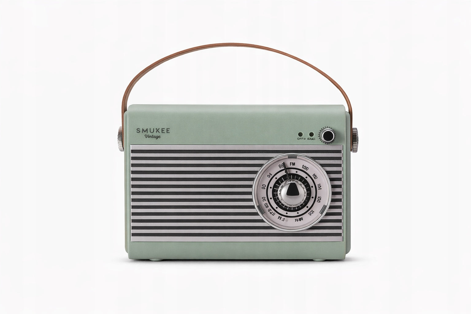 Radio with Bluetooth Speaker SMUKEE VINTAGE 5W green