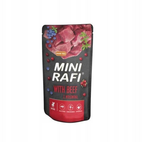 Rafi MINI Wet Dog Food with Beef 150g Brand Rafi
