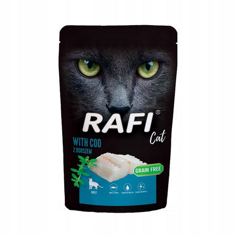 Rafi Wet Cat Food Rafi Cat Adult with Cod 100 g Brand Rafi