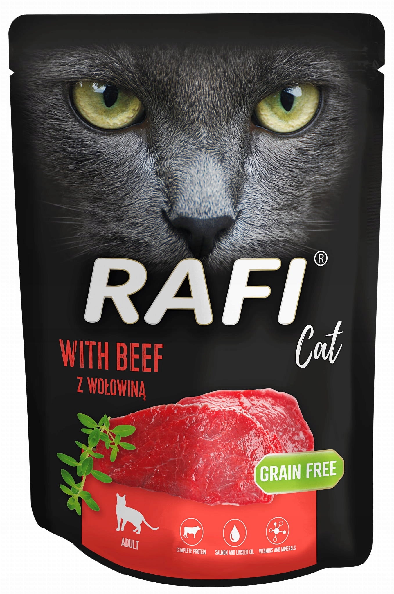 Rafi Wet Cat Food Rafi Cat with Beef 300 g