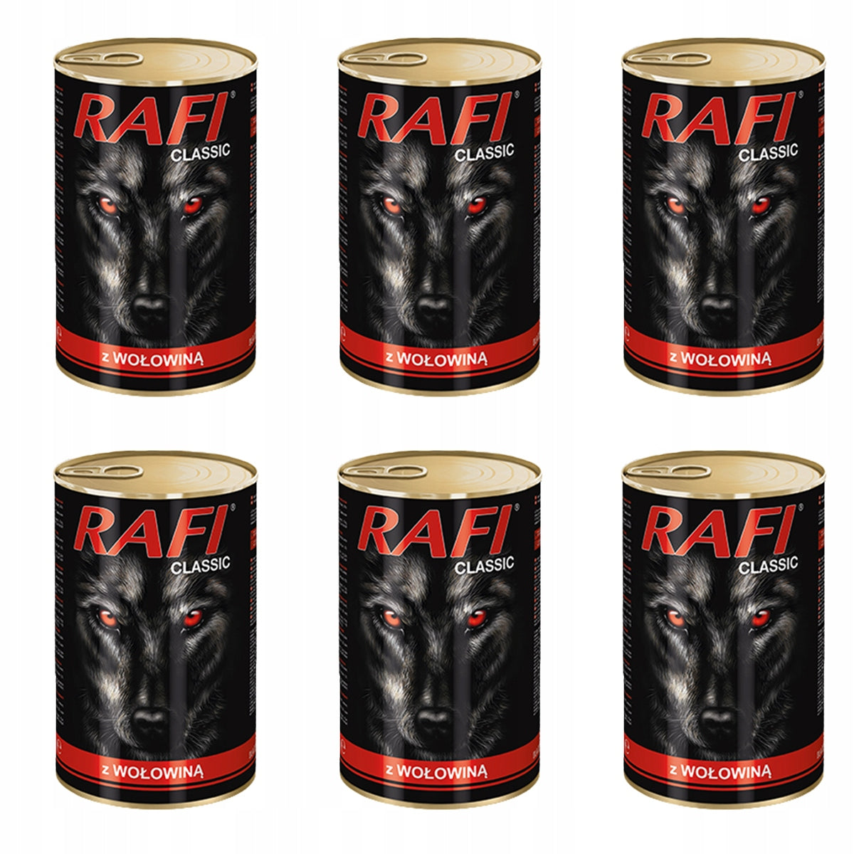 Rafi wet food Beef 6x 1240g