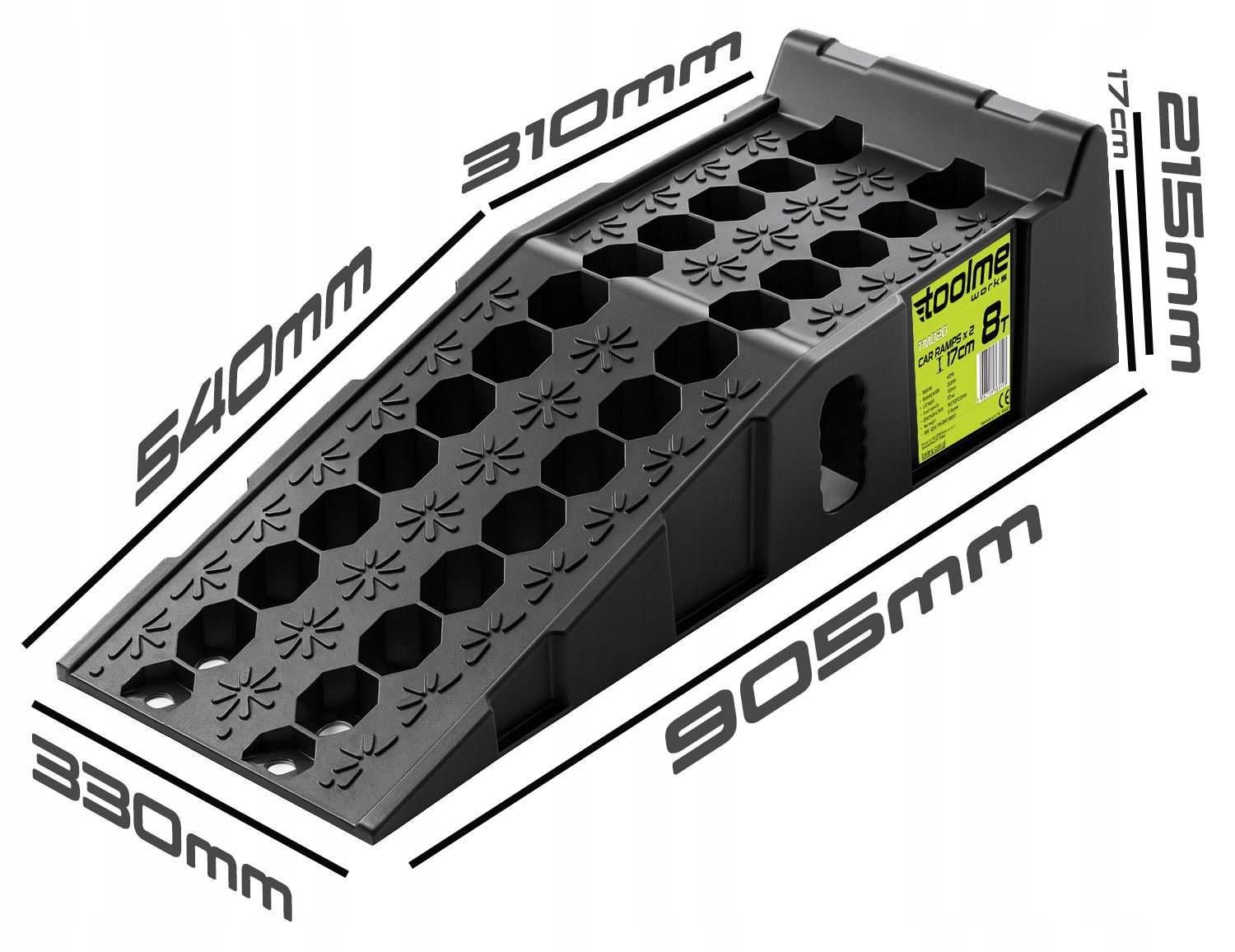 Raids 8T car ramp driveway 8T 2pcs TM020 HDPE! toolme EAN (GTIN) 5904553383793