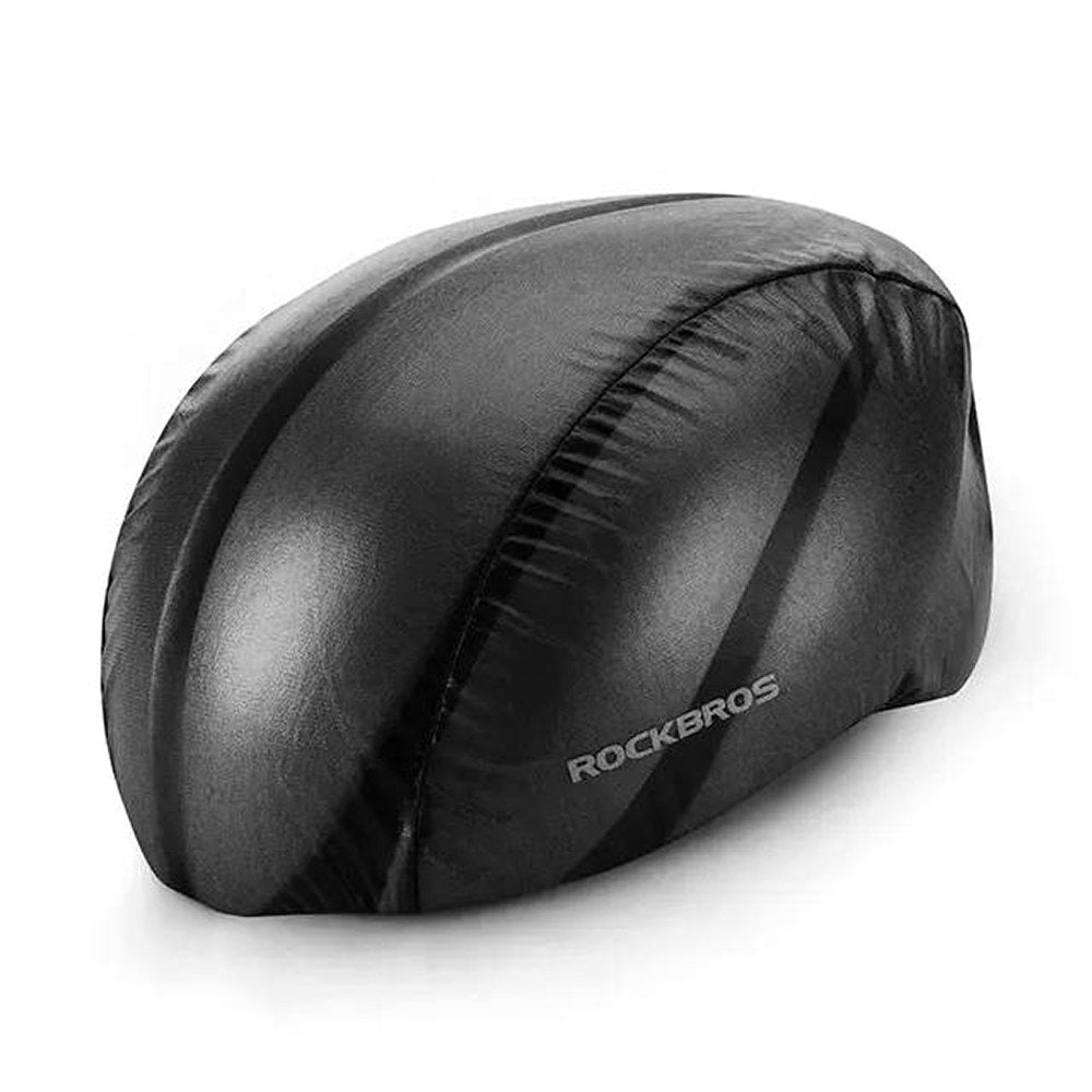 Rain cover for bicycle helmet black