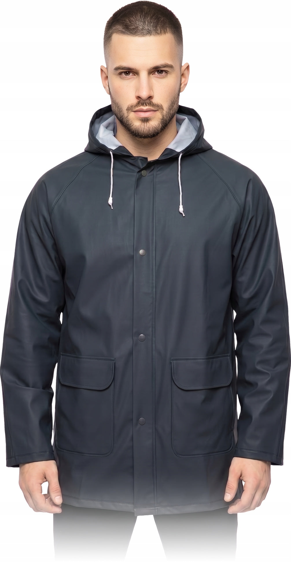 Rain jacket men's windbreaker jacket strong with hood PEVA Packaging status original