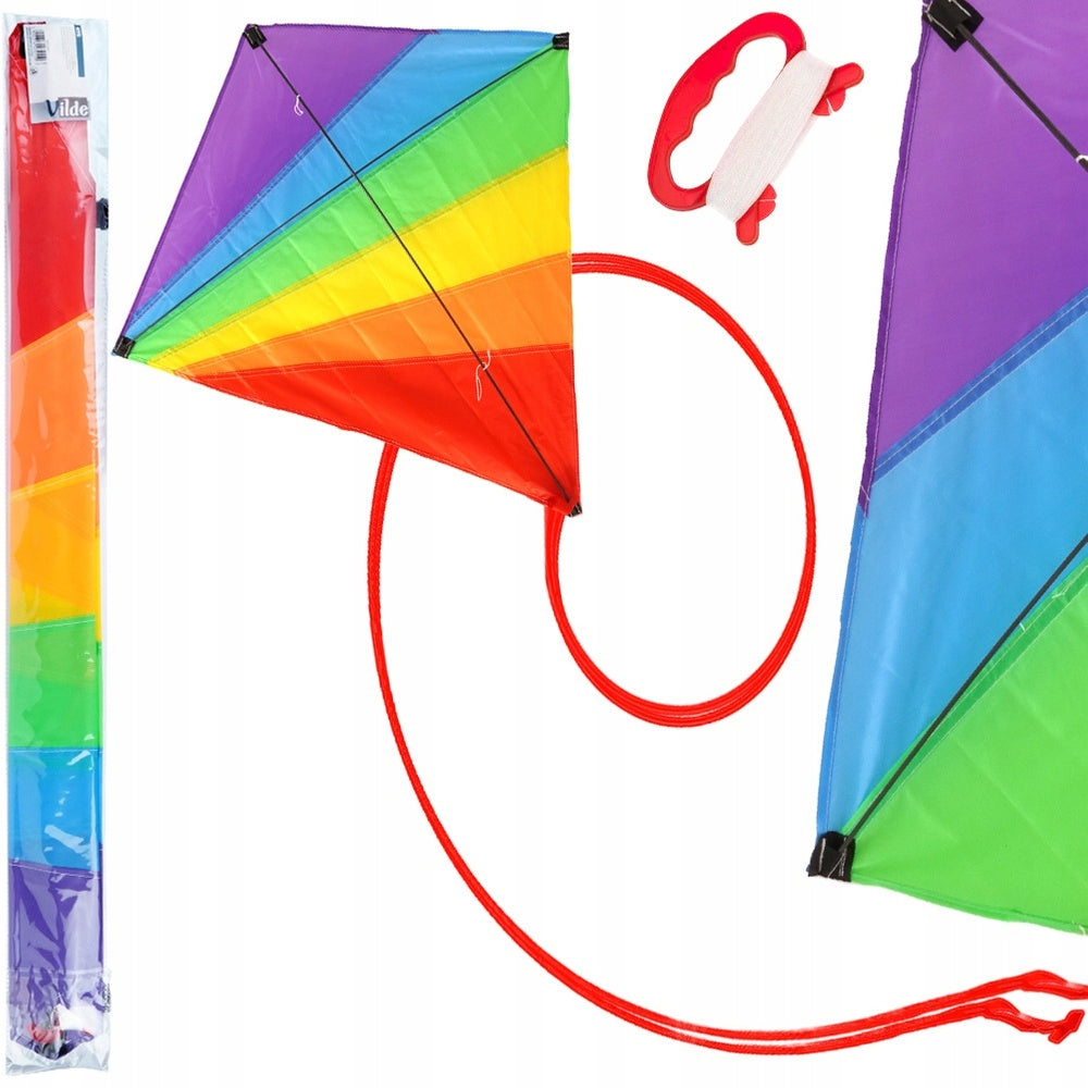 Rainbow kite 87x81 cm, Vilde, 489289.5904316474119, Color multicolor