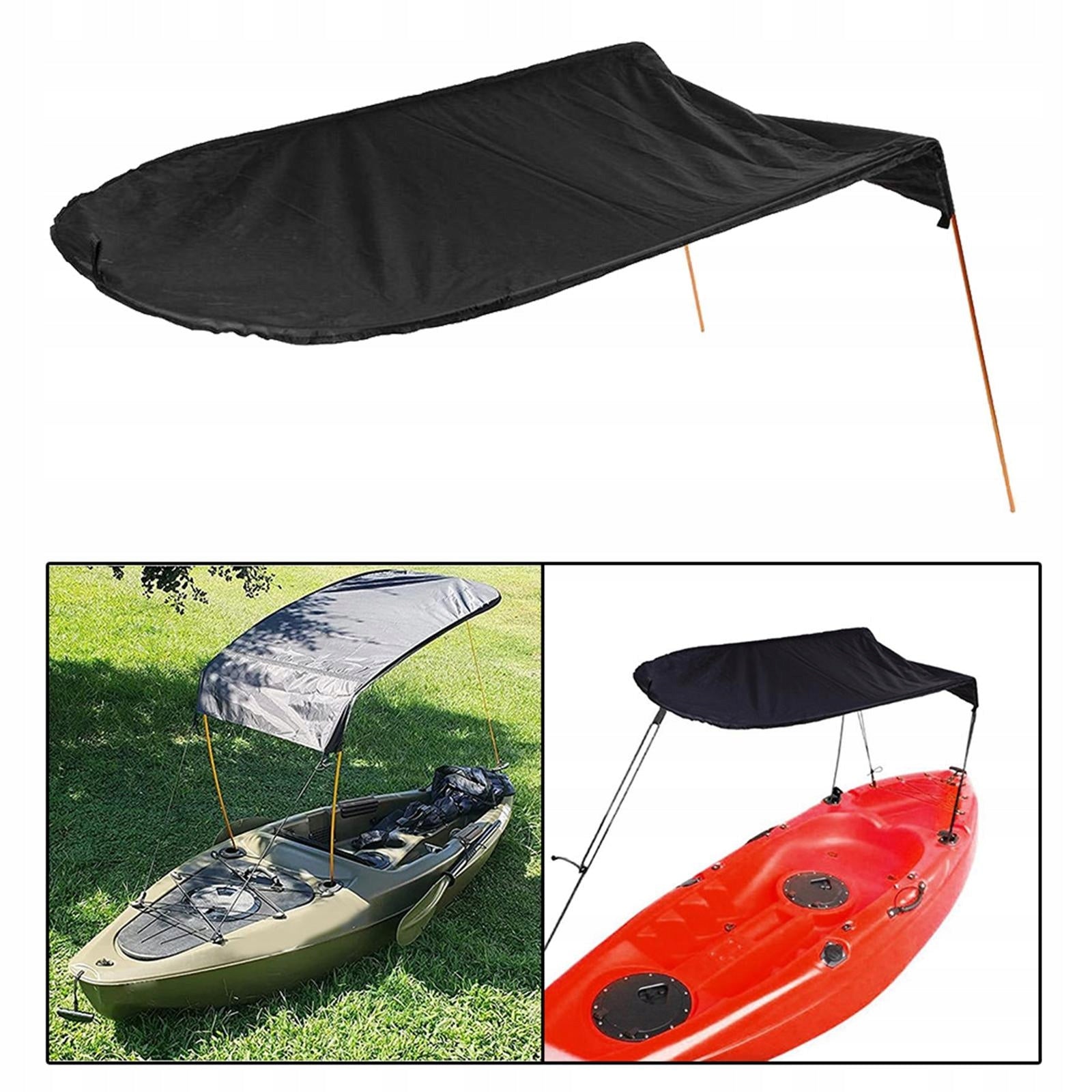 Rainproof Kayak Boat Awning Cover , , Black Length 9 cm
