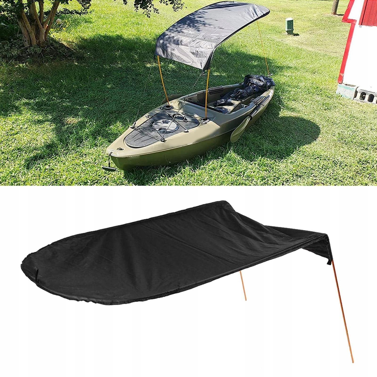 Rainproof Kayak Boat Awning Cover , , Black Model Canoe parasol przeciwsłoneczny baldachim kajak