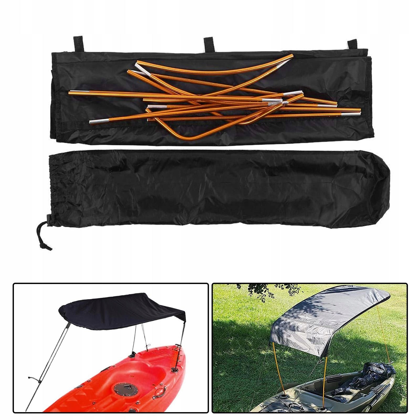 Rainproof Kayak Boat Awning Cover , , Black Number of seats not specified