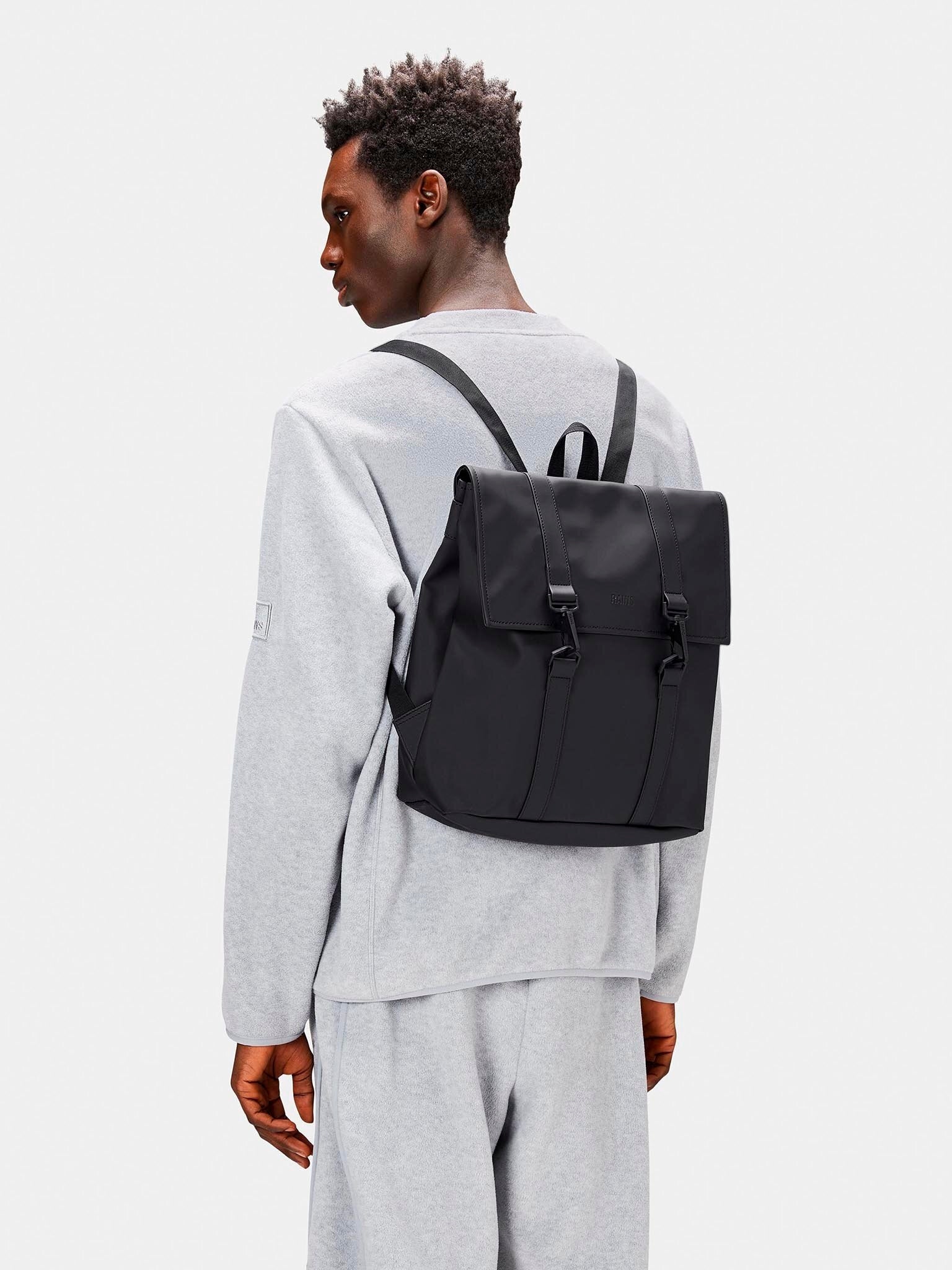 Rains Unisex Backpack RAINS-13310 BLACK Black Packaging status original