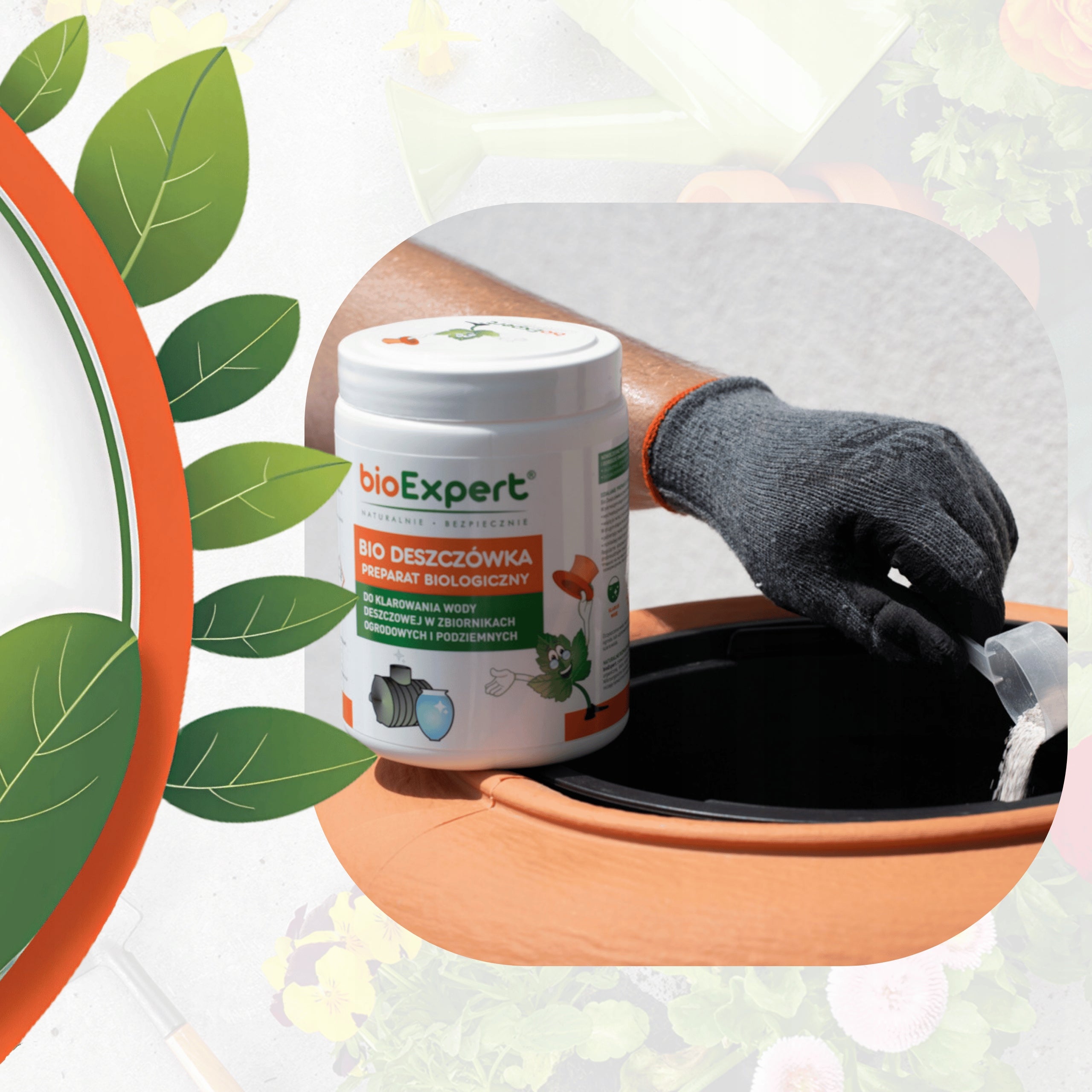 Rainwater cleaner BIO rainwater 450g bioExpert Manufacturer code bezpieczny dla roślin i zwierząt