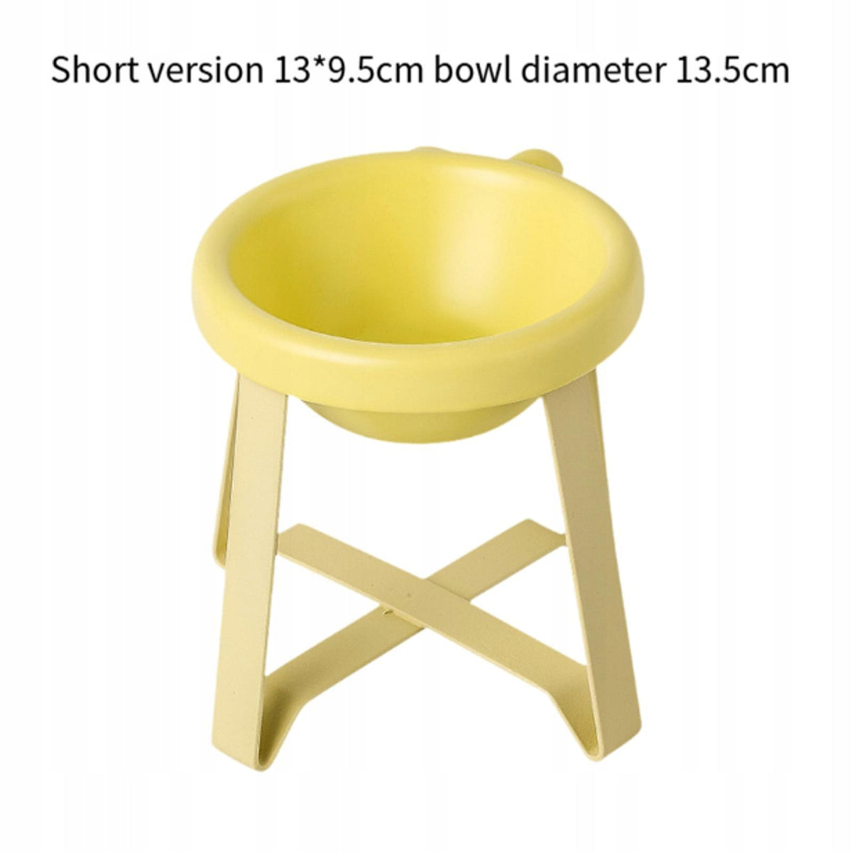 Raised Dogs Bowl Removable Water Dispenser Tall version Light Yellow Packaging status original