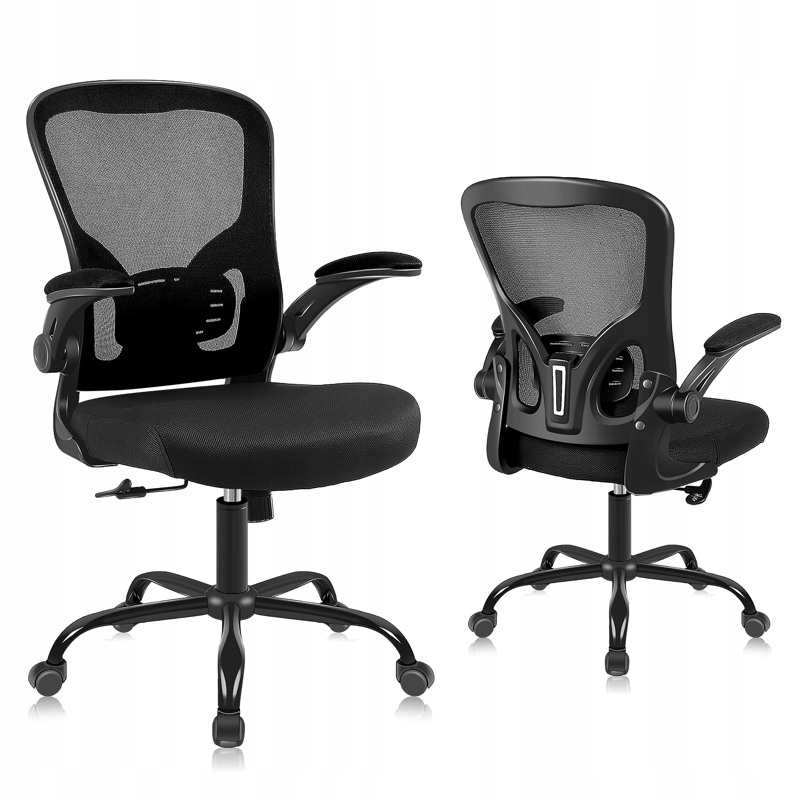 Ralex-chair Fotel obrotowy ergonomiczne, obrotowe krzesło biurowe, czarne