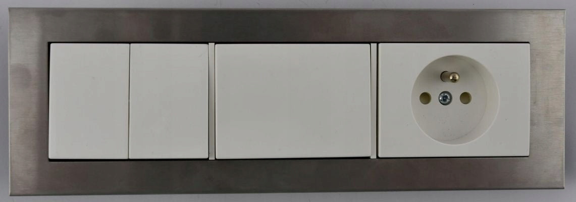 Einbaurahmen Vilma, 3 Plätze, Metallfarbe 