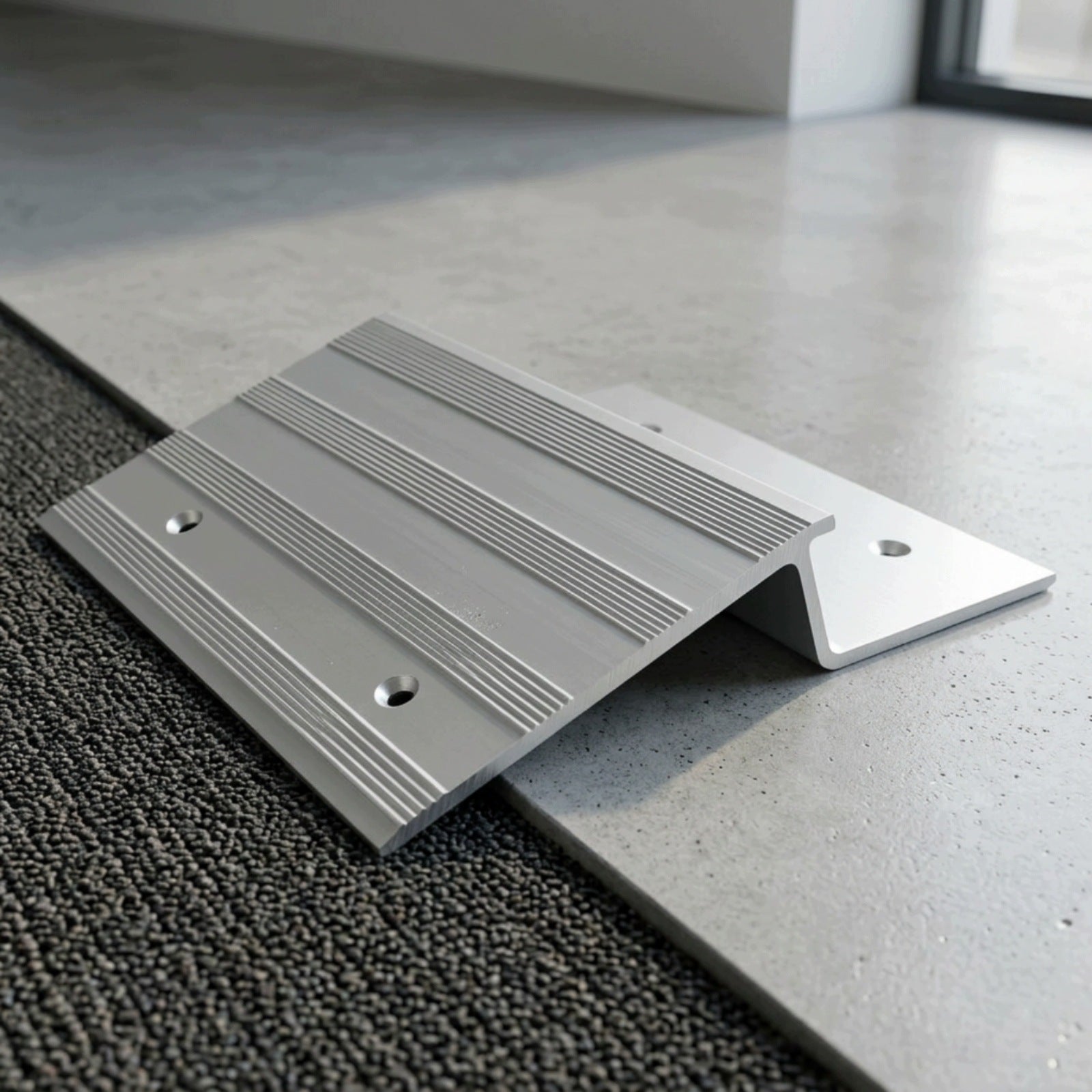Ramp Plate Aluminum Transition Plate Slip-Resistant for Trailer, Workshop Product weight with unit packaging 1.4 kg