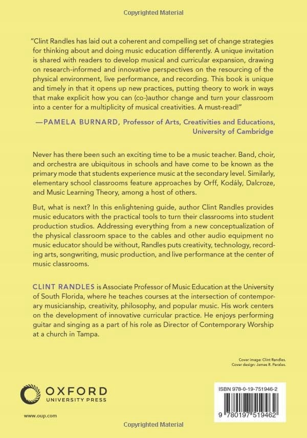 Music Teacher as Music Producer: How to Turn Your Classroom into a Center for Musical Creativities