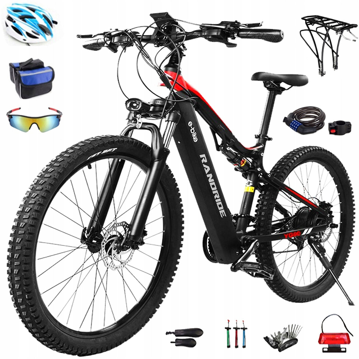Randride YG90B 1000W 48V 17AH 45KM/H 90KM Adult Electric Vehicle