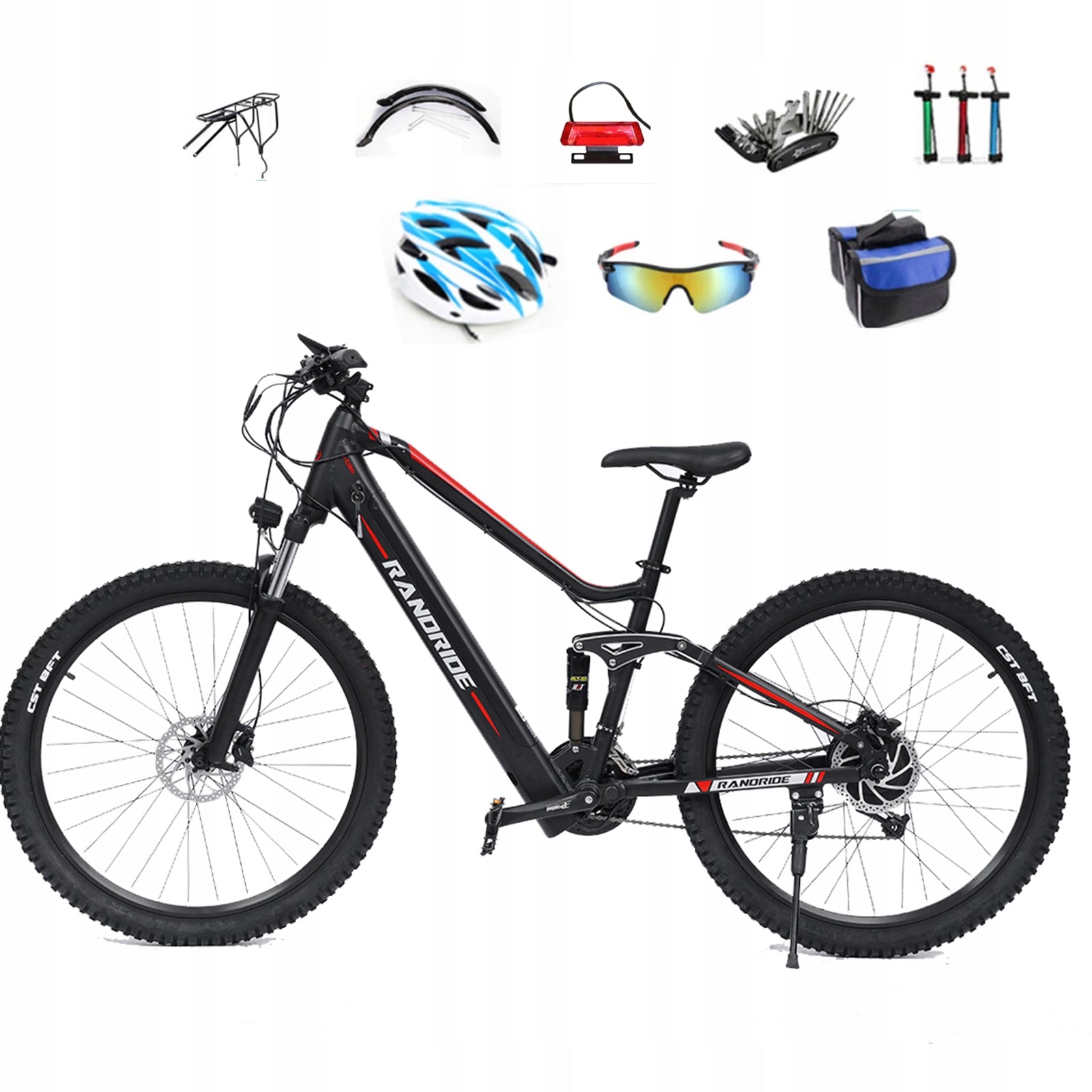 Randride YS90 Electric Vehicles 1000W 48v13.6AH 45KM/H 27.5'' eMTB