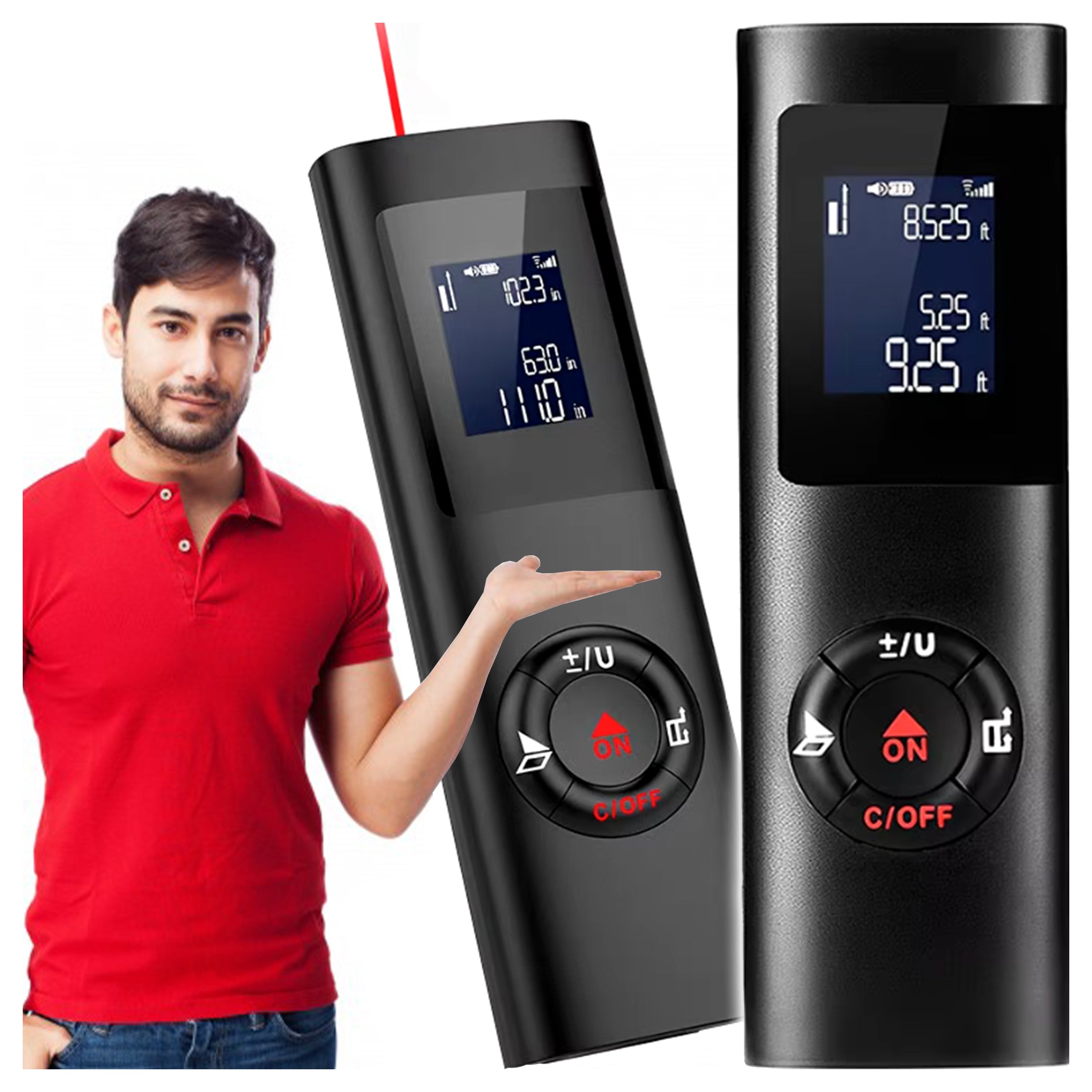 Rangefinder Laser Distance Meter PRO 50 Backlight Digital Measure
