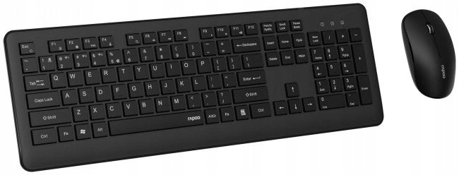 Rapoo 8310M black Keyboard layout US international (qwerty)