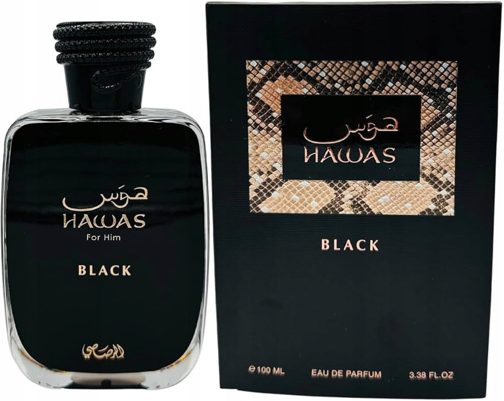 Rasasi Hawas Black 100ml EDP Perfumed Water For Men Perfume