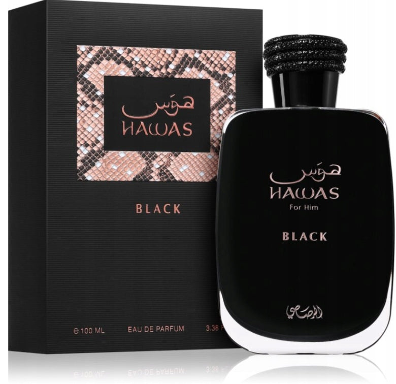 Rasasi Hawas Black 100ml EDP Perfumed Water Perfume For Men