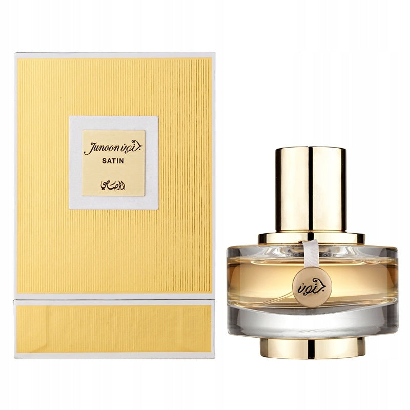 Rasasi Junoon Satin Pour Femme Perfumed Water 50 ml Packaging status original