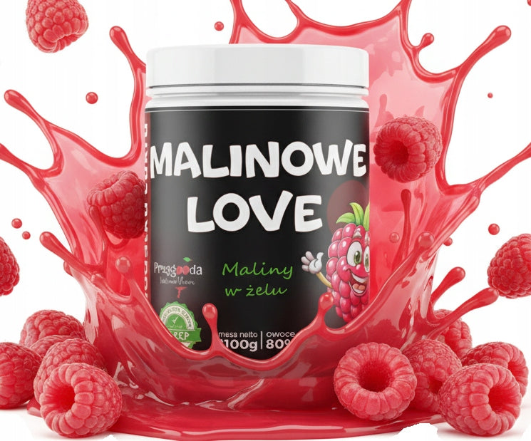 Raspberries in gel without sugar 1100g Przygoda LOW CARB, KETO OK Dietary FIT
