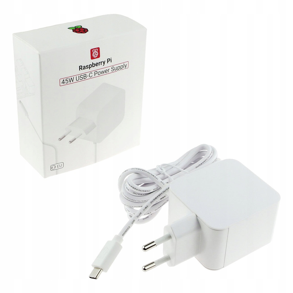 Raspberry Pi 45W USB-C EU power supply Manufacturer Raspberry pi