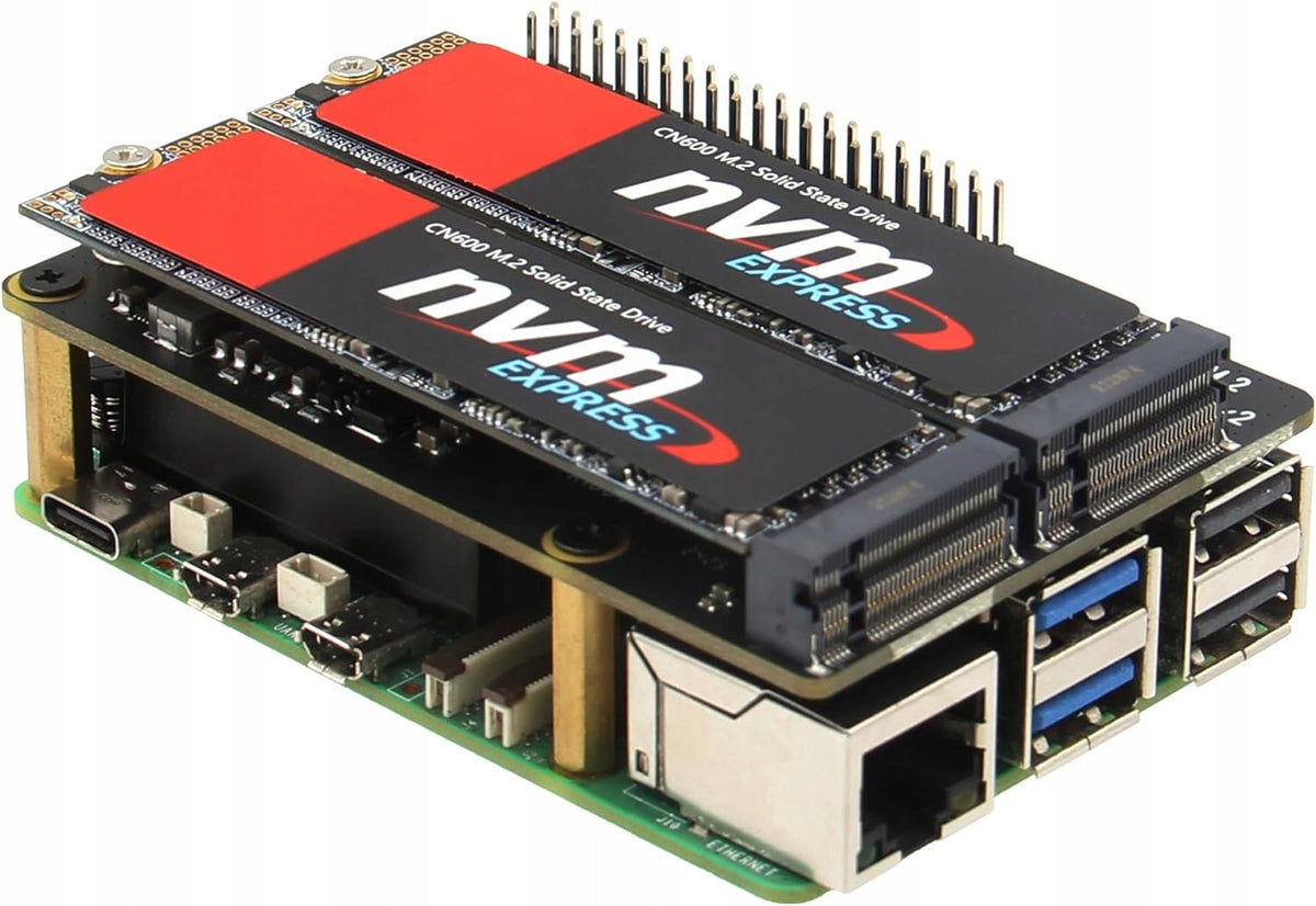 Raspberry Pi 5 M.2 NVMe PCIe Shield Geekworm X1004 Boot