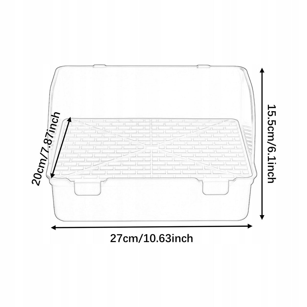 Rat Small Litter Box Potty Tray Toilet for Small Animals Guinea Pig Blue Packaging status original