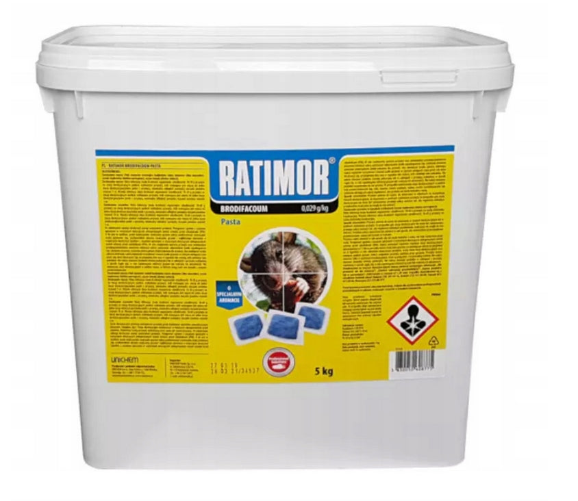 RatIMOR poison for rats and mice paste - poison Brodifakum 29 ppm 5 kg