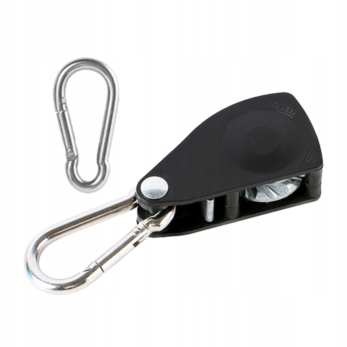 Ratchet Pulley Outdoor Ratchet Pulley System Rope Hanger Rope Black