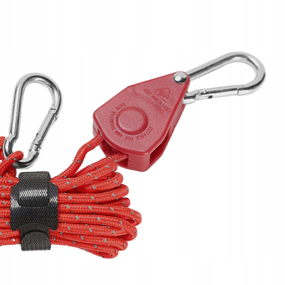 Ratchet Pulley Rope Adjustable Tensioner Tent Guy Line Reflective Cord Red Manufacturer code 09666052611