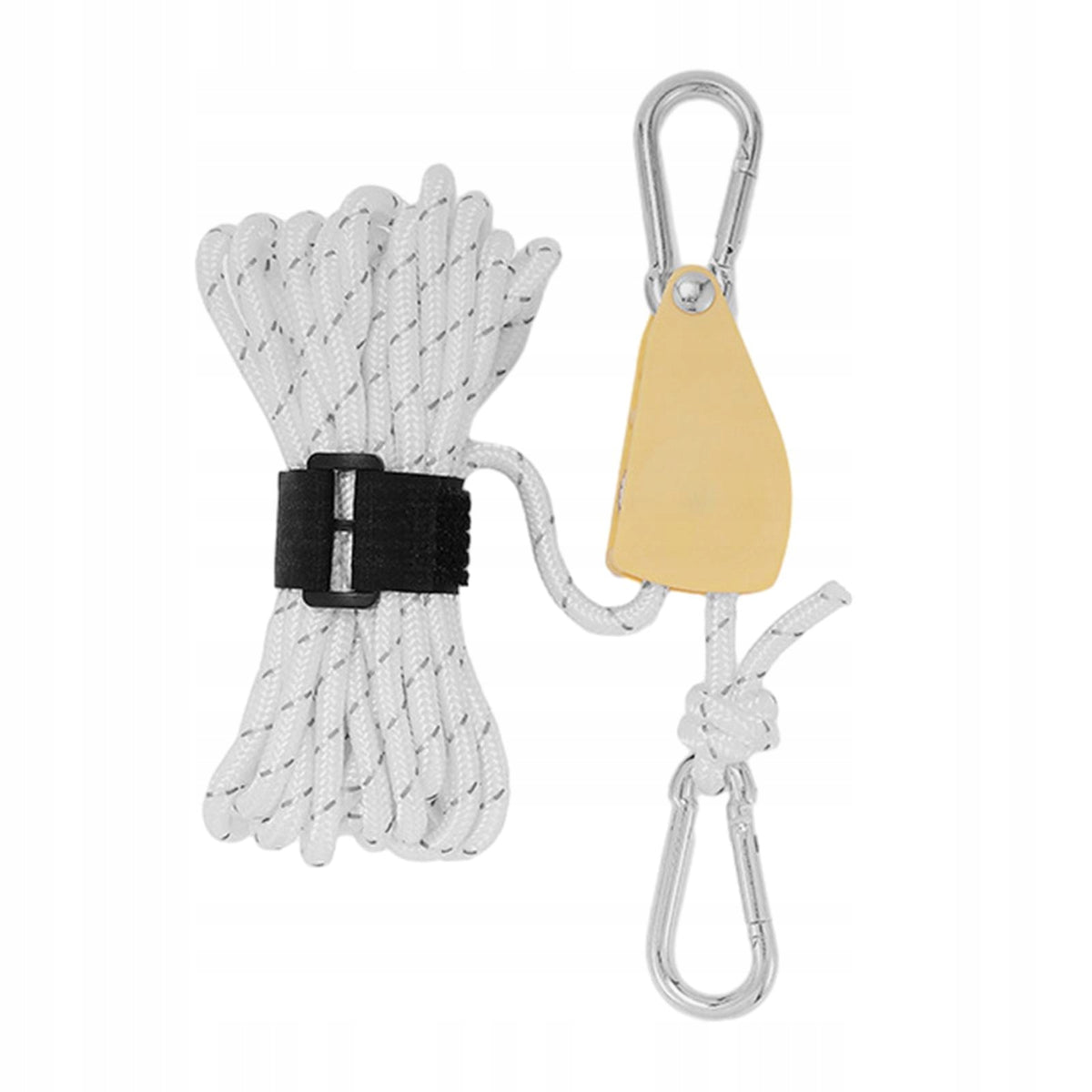 Ratchet Pulley Rope Hanger Bungee Tent Rope Tensioner Quick L and White Packaging status original