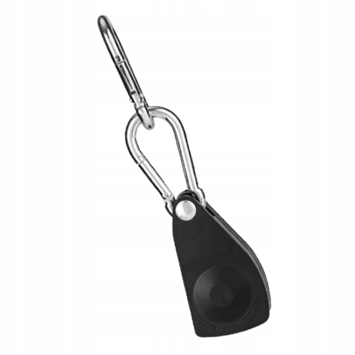 Ratchet Pulley System with Carabiners Secure Rope Heavy Duty Black Large