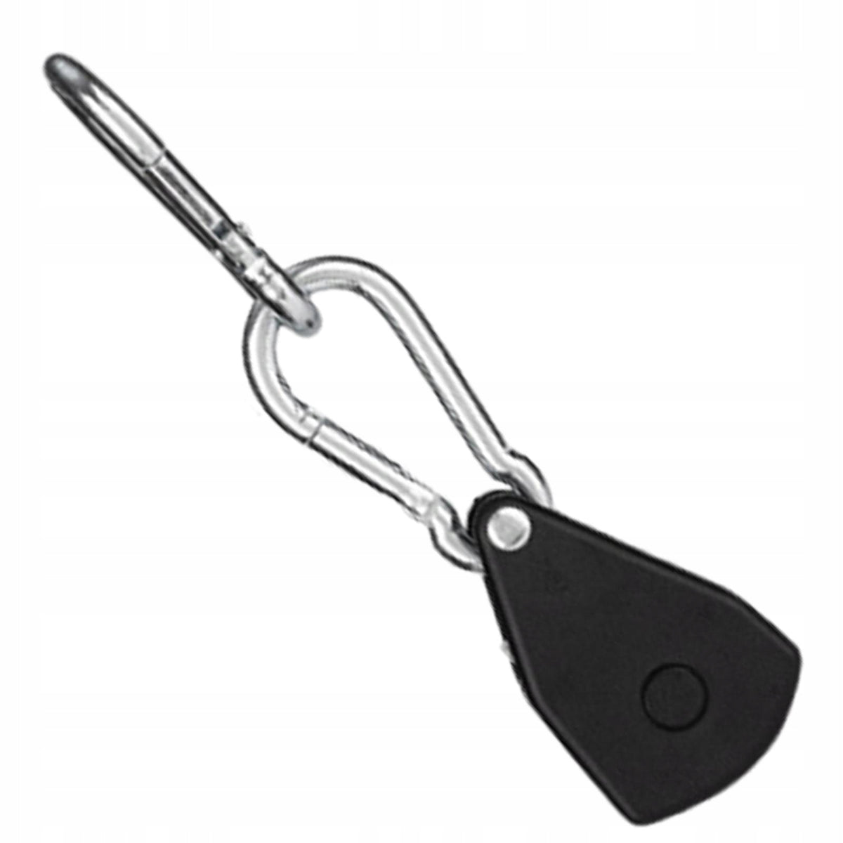 Ratchet Pulley System with Carabiners Secure Rope Heavy Duty Black Small